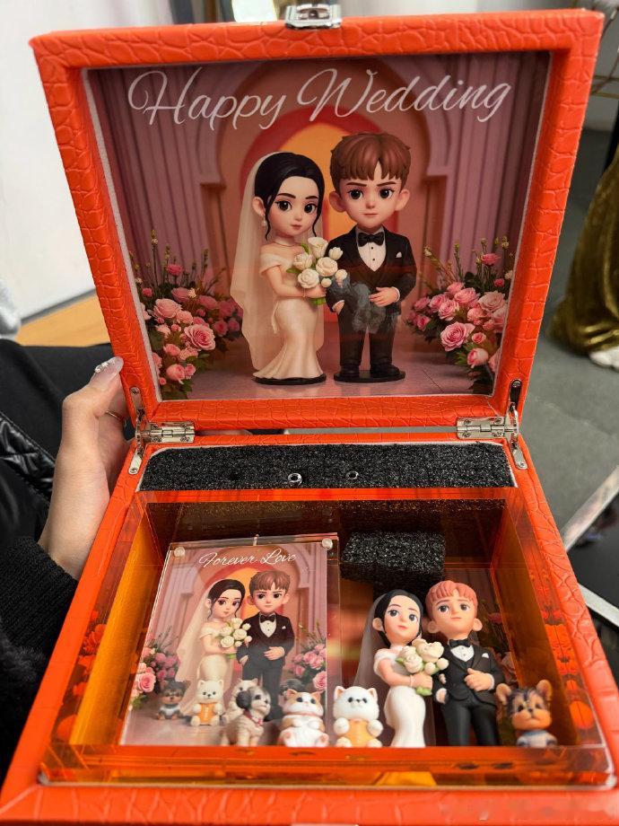 徐艺洋这大钻戒黄子韬徐艺洋婚纱照手办徐艺洋plog两大吸睛点！闪眼大钻戒