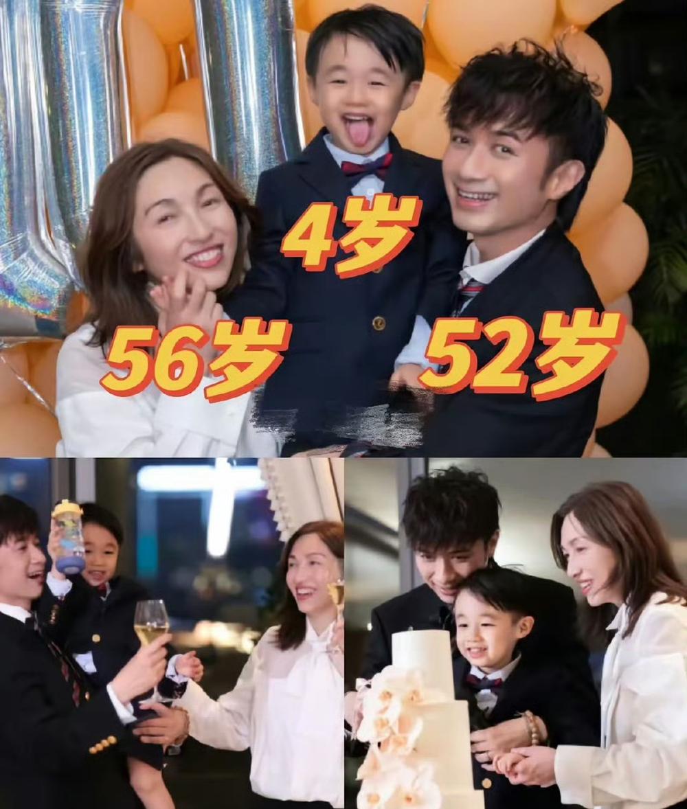 被古巨基生二胎的消息惊到了男方50多岁有娃，这在男明星里很正常可是他老婆是6