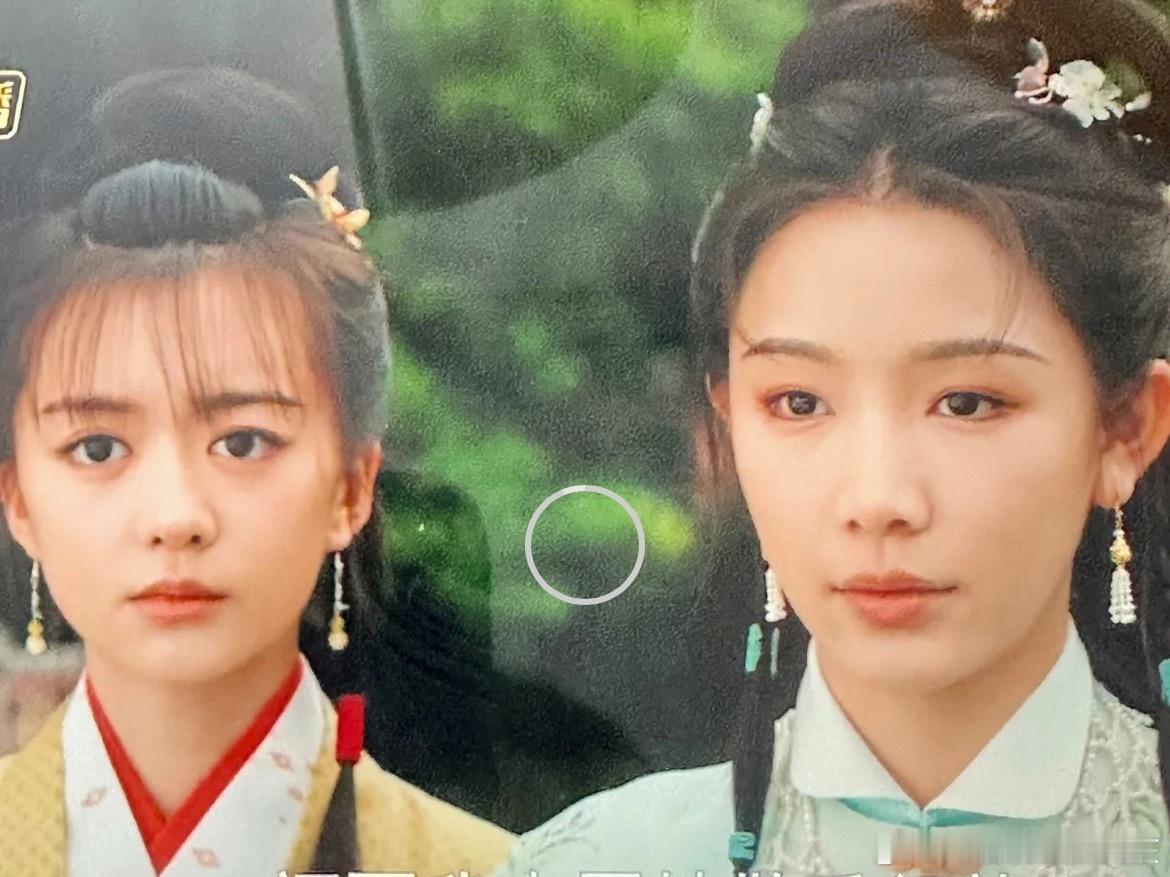 这也太大了吧..五小姐旁边的丫鬟眼睛也太大了吧，尤其是放在一起。一张脸眼睛太抢镜
