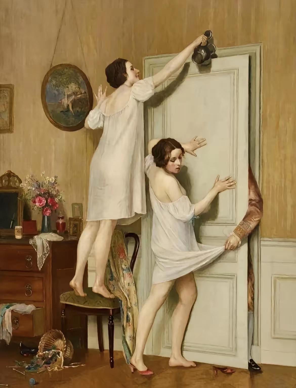 名画欣赏，咱们东方人实在看不懂……这是想表达啥寓意呢！