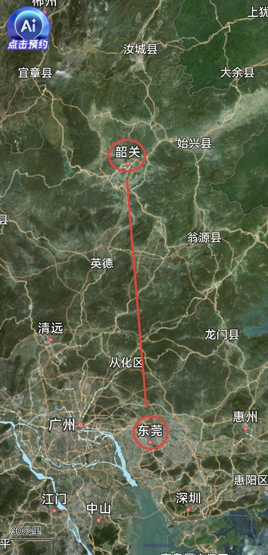 广东，从东莞协政付到韶关市付是拔提用重吗？东莞市，直筒子市，总面积2460.3