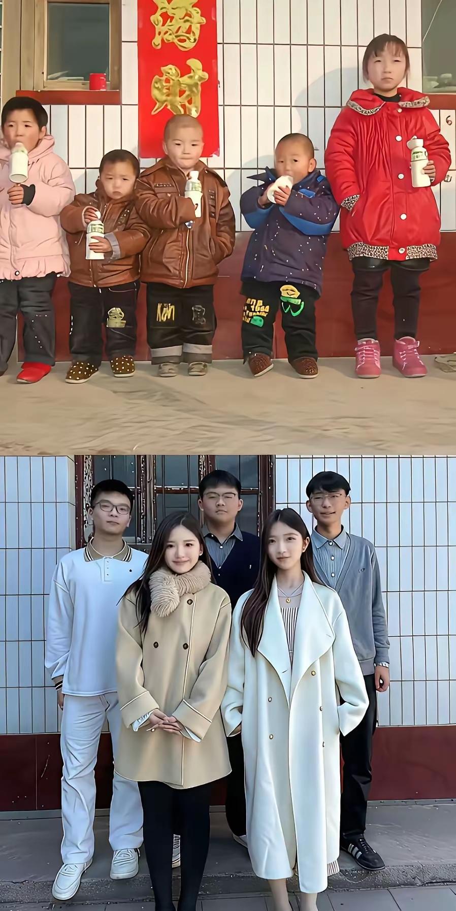 不论是长大还是变老，相貌跟以前完全不一样，几乎认不出来。