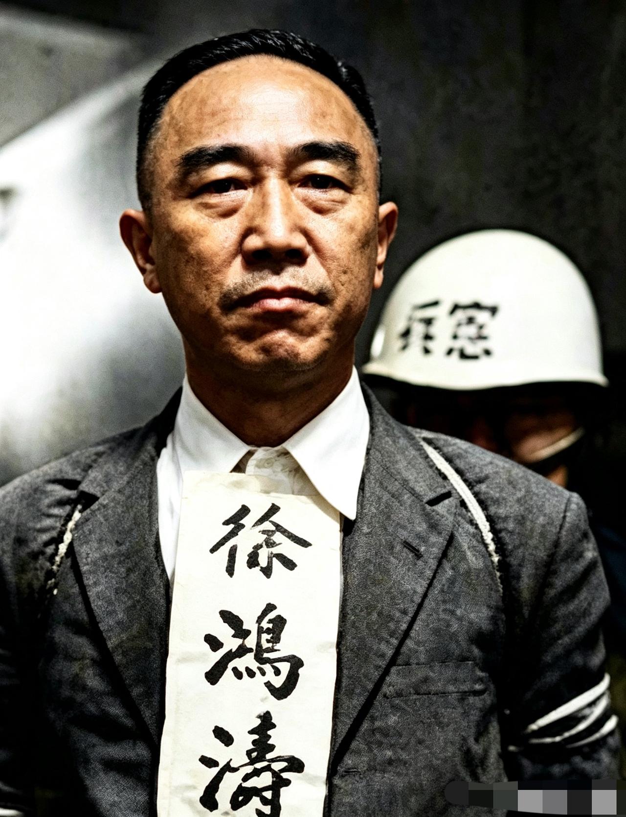 1960年2月13日，台北马场町，隐蔽战线烈士徐鸿涛就义前的照片，照片中，他昂首