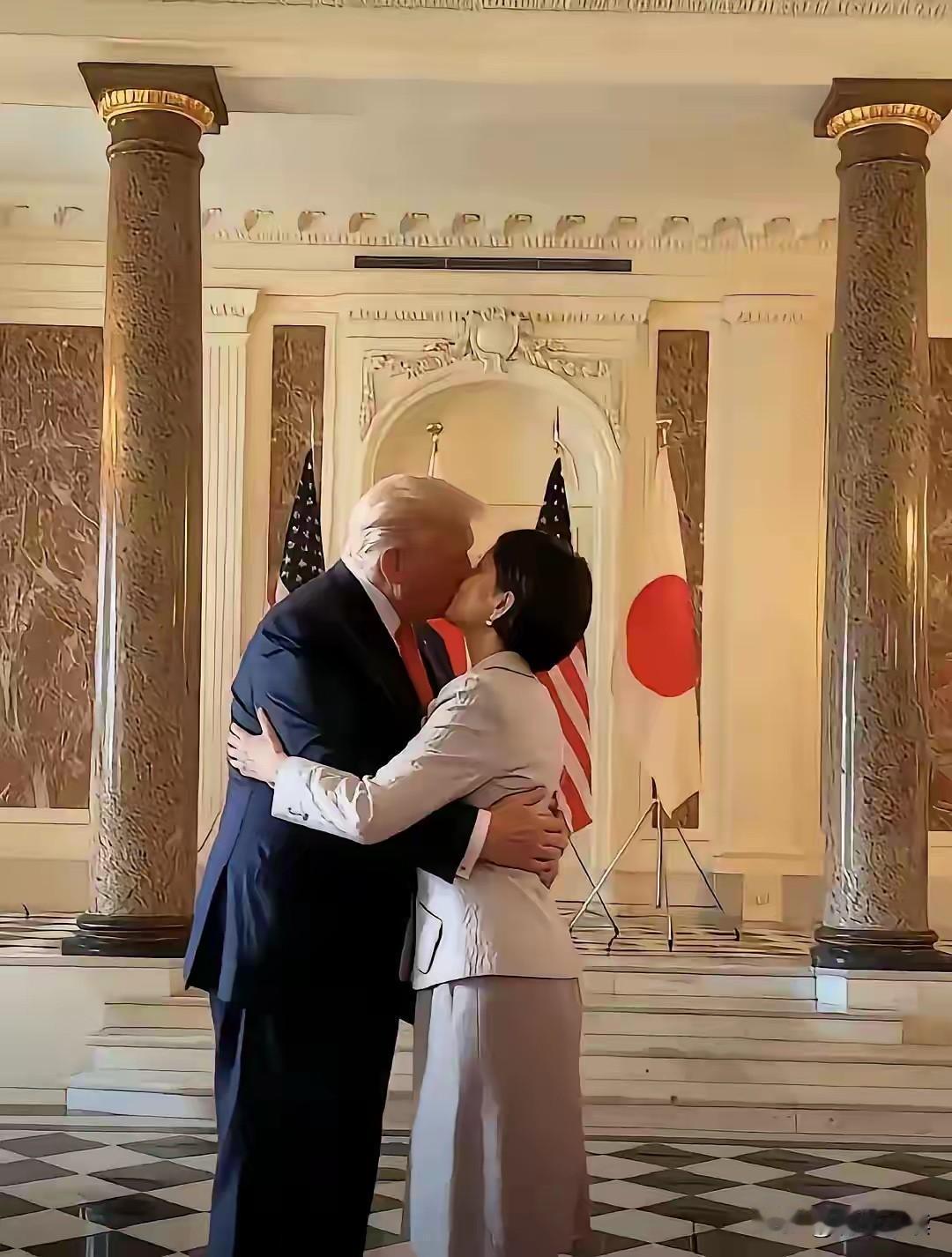 还真不挑食,口味真重!早苗不嫌川普老,川普不嫌早苗丑。这哪像两国元首的会面,