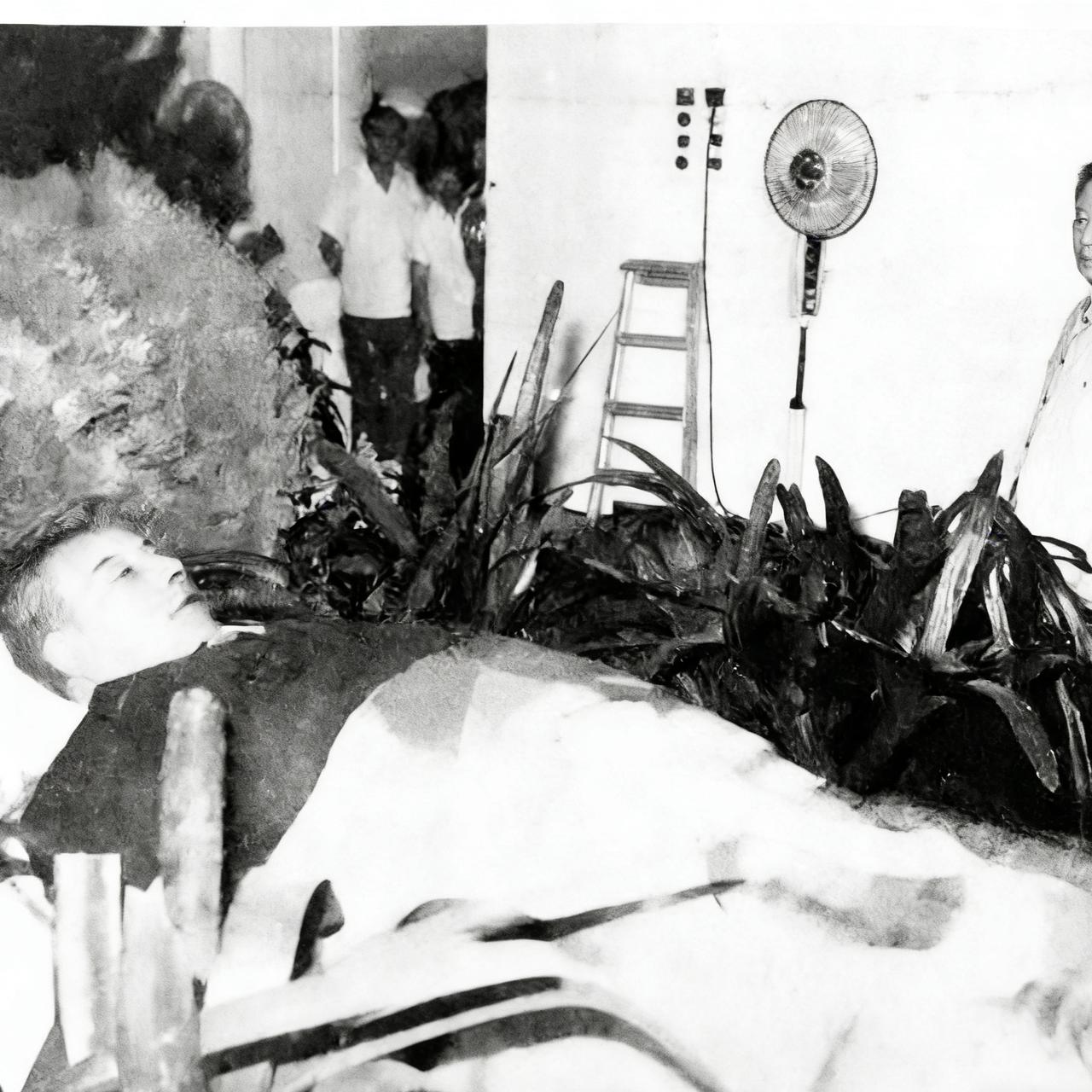 1983年，廖承志的葬礼上，一张罕见的留影，从镜头中我们可以看到，灵堂庄严肃穆，