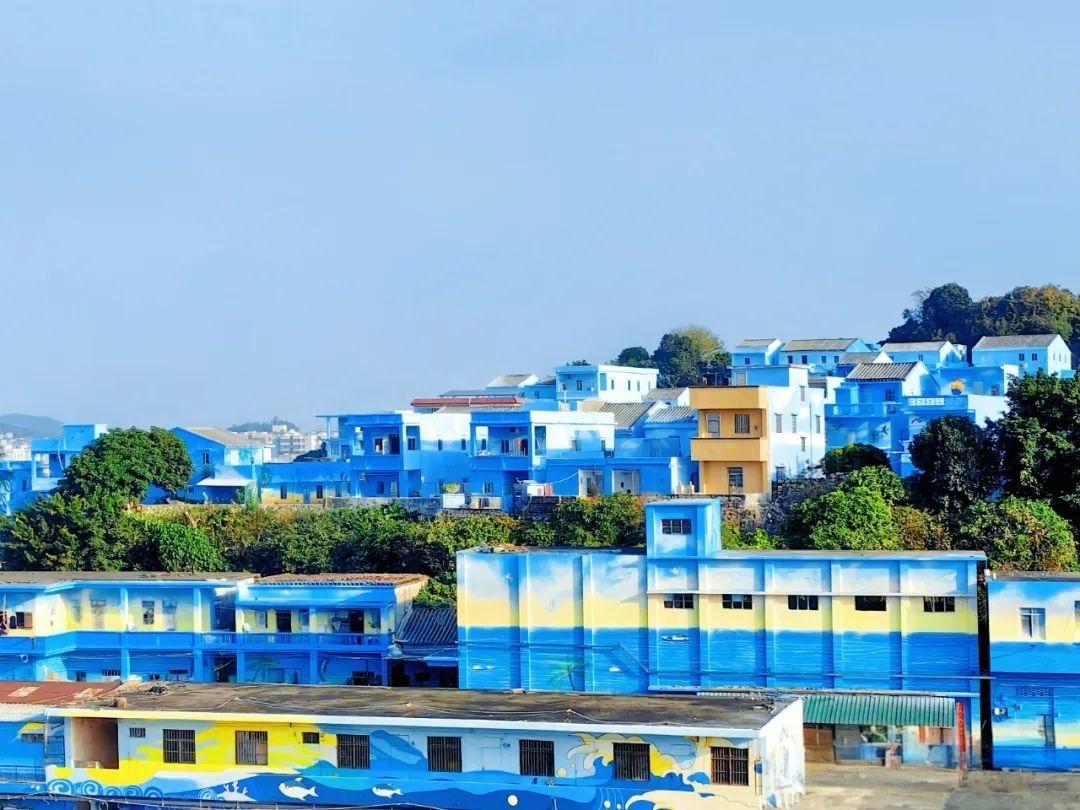 台山广海鲲鹏渔村｜广东小众蓝色海边保姆级攻略想避开人挤人的海边，珠三角周末短