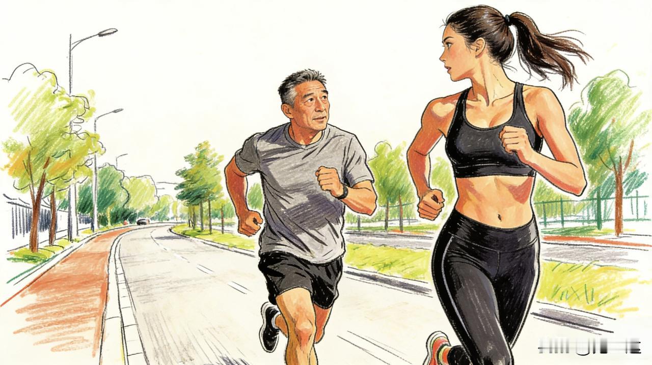 中年男性一般都不太爱运动，如果突然开始频繁出去跑步🏃🏻‍♂️另一半可得好