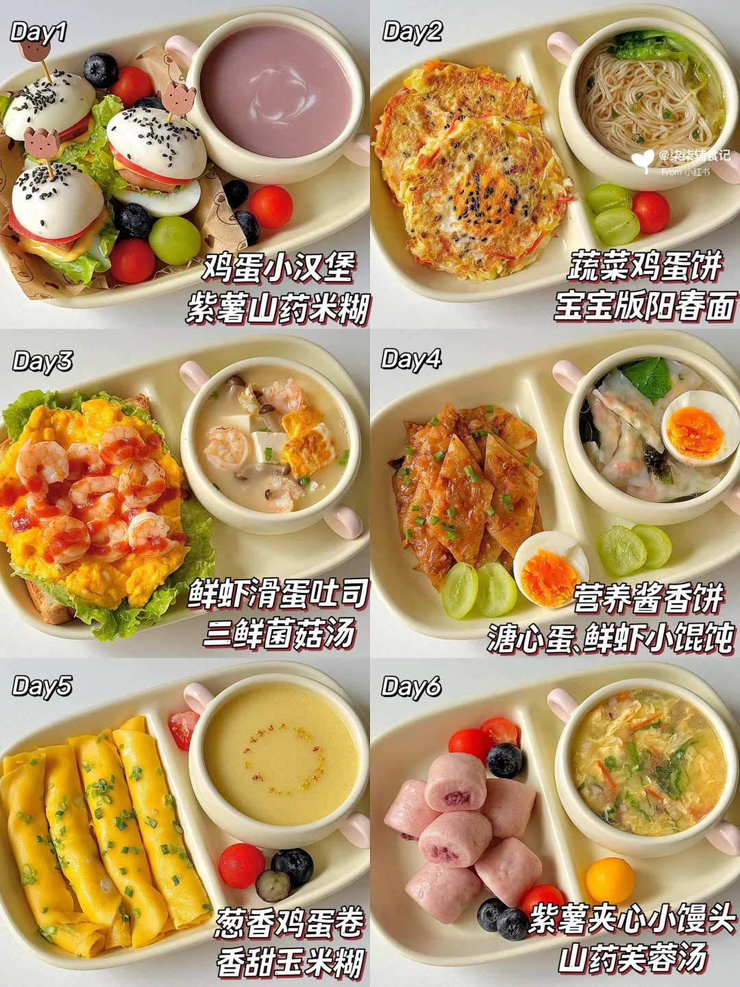 小朋友的开胃早餐做法🍳一周营养好吃不重样