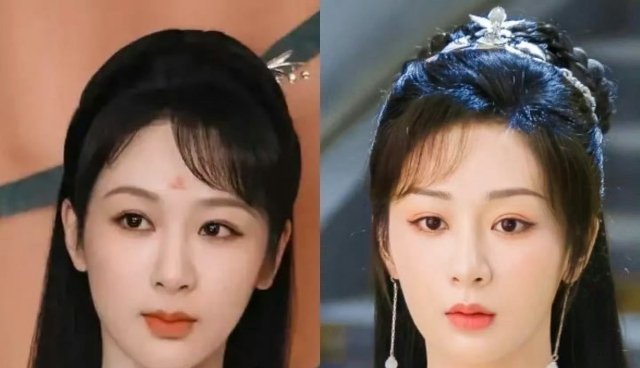 好像今年都淘汰了以往古装喜欢额头留一点碎的风格了