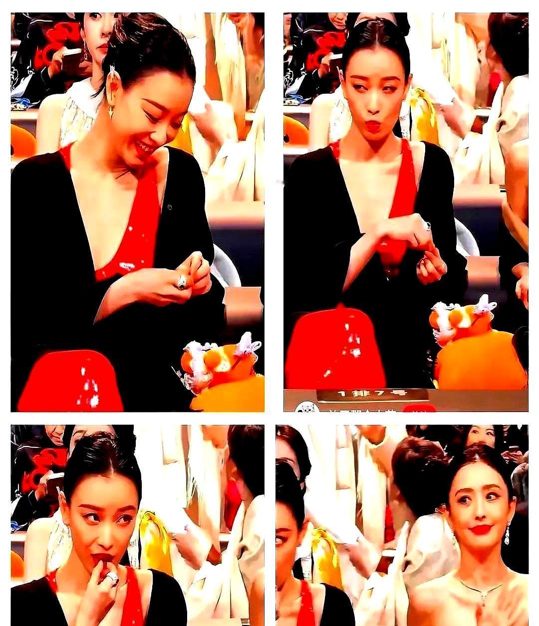 后台没摄像头？倪妮剥橘子肖战双手接，佟丽娅撕牛肉干雷佳音笑出褶，2020微博之