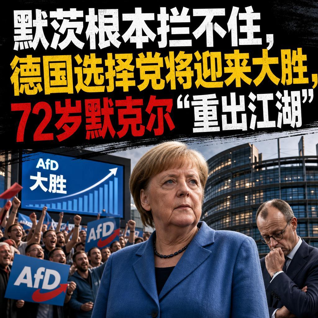 72岁的默克尔重新走到台前，选择党在萨安州拿下44%的选票，德国7月工业产出环比