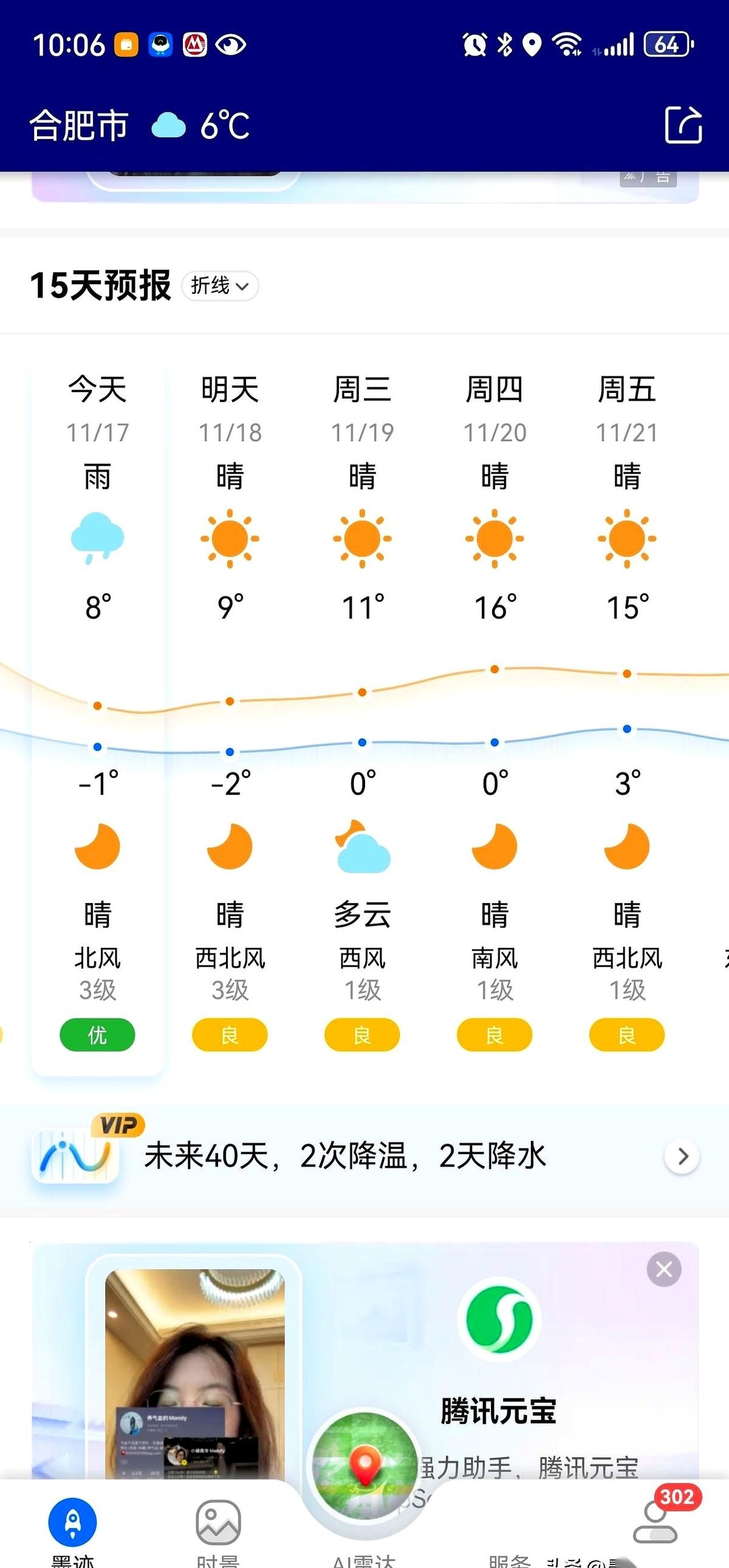 就差那么一点点，我那件新买的卫衣，就要替我出门上班了。我发誓，今天合肥的风，有