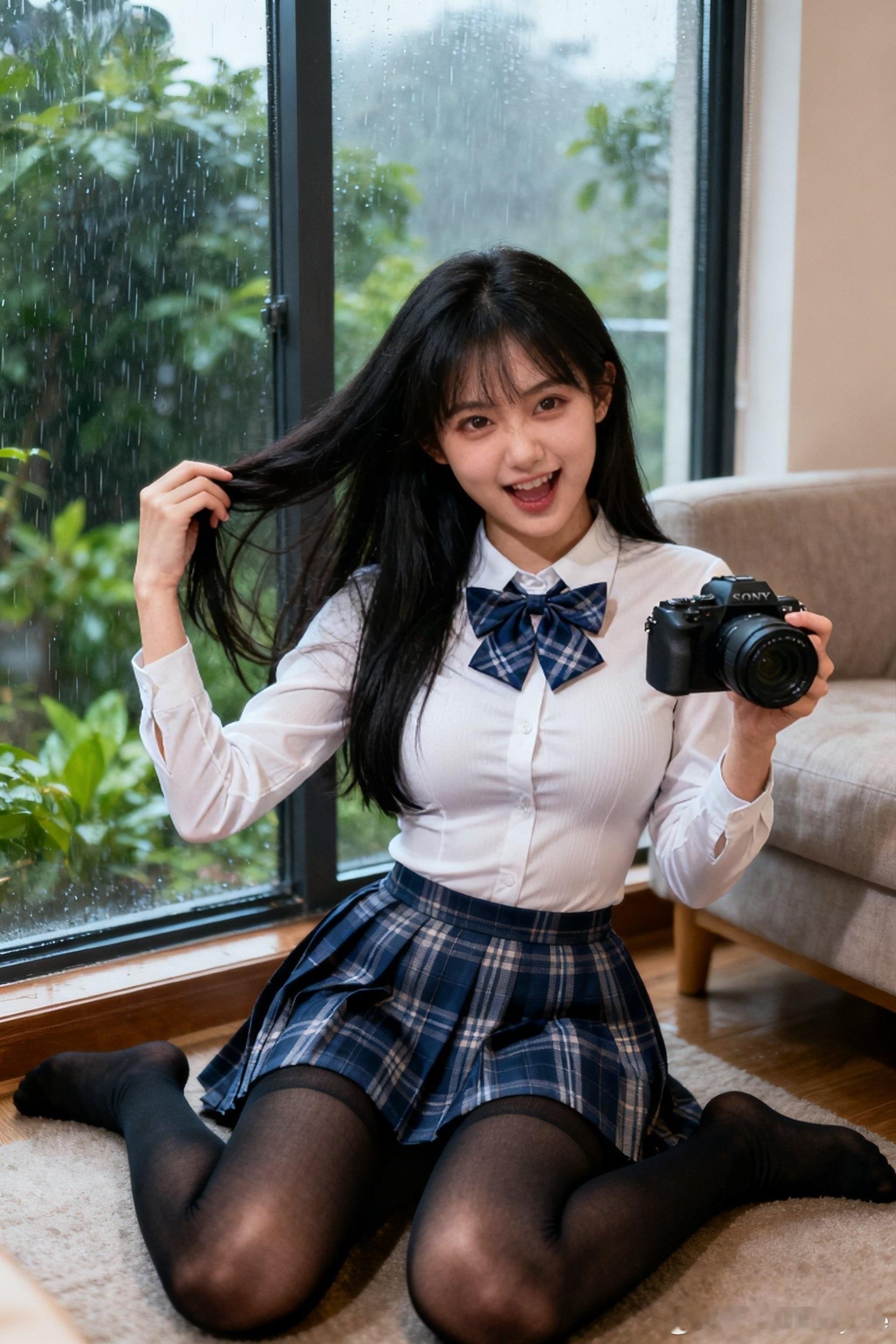 所以，就算是天气再冷也要穿JK因为有空调嘛，出门就没办法了😆