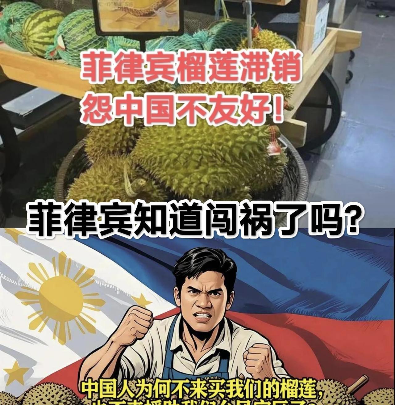 #头号创作者激励计划#菲律宾一边声称与中国开战，一边滞销榴莲是中国不友好！最