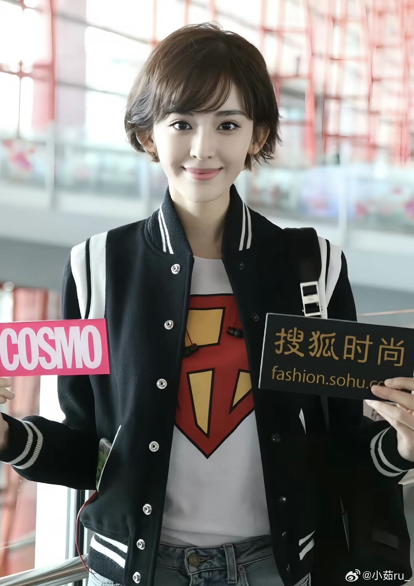 娜扎权威的短发时期！果然最权威的人长发短发都能驾驭得了！