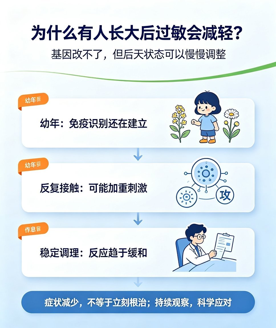 #原来过敏体质是可以改变的#我们一直以为天生带的过敏体质，并不是一辈子定死的！很多人从小就容易过敏，