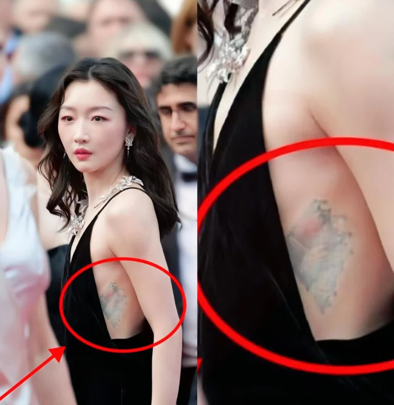 明星纹身和普通人纹身，想的不一样吧？看到这张照片，不得不说，周冬雨真是个