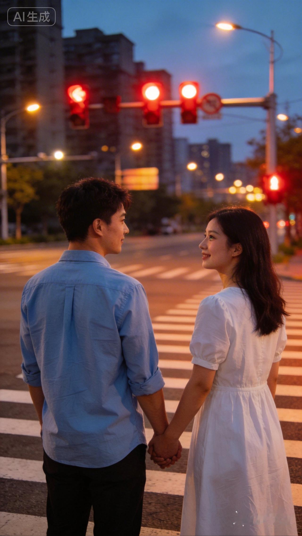 闯红灯一青年到英国留学，找了个英国女朋友，情投意合。有一次过马路，遇到红灯，他