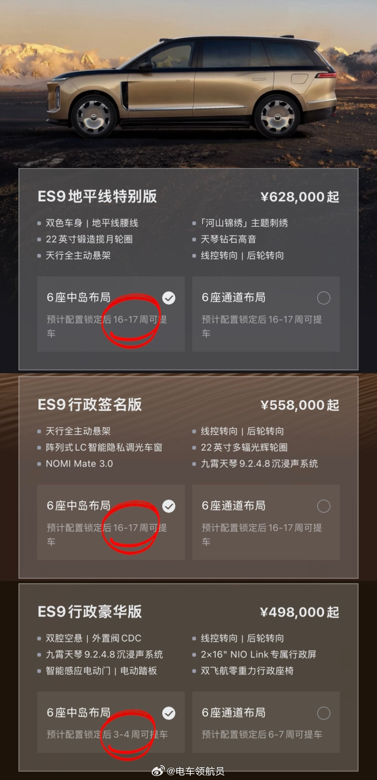 对比一下蔚来《产能地狱》蔚来汽车蔚来