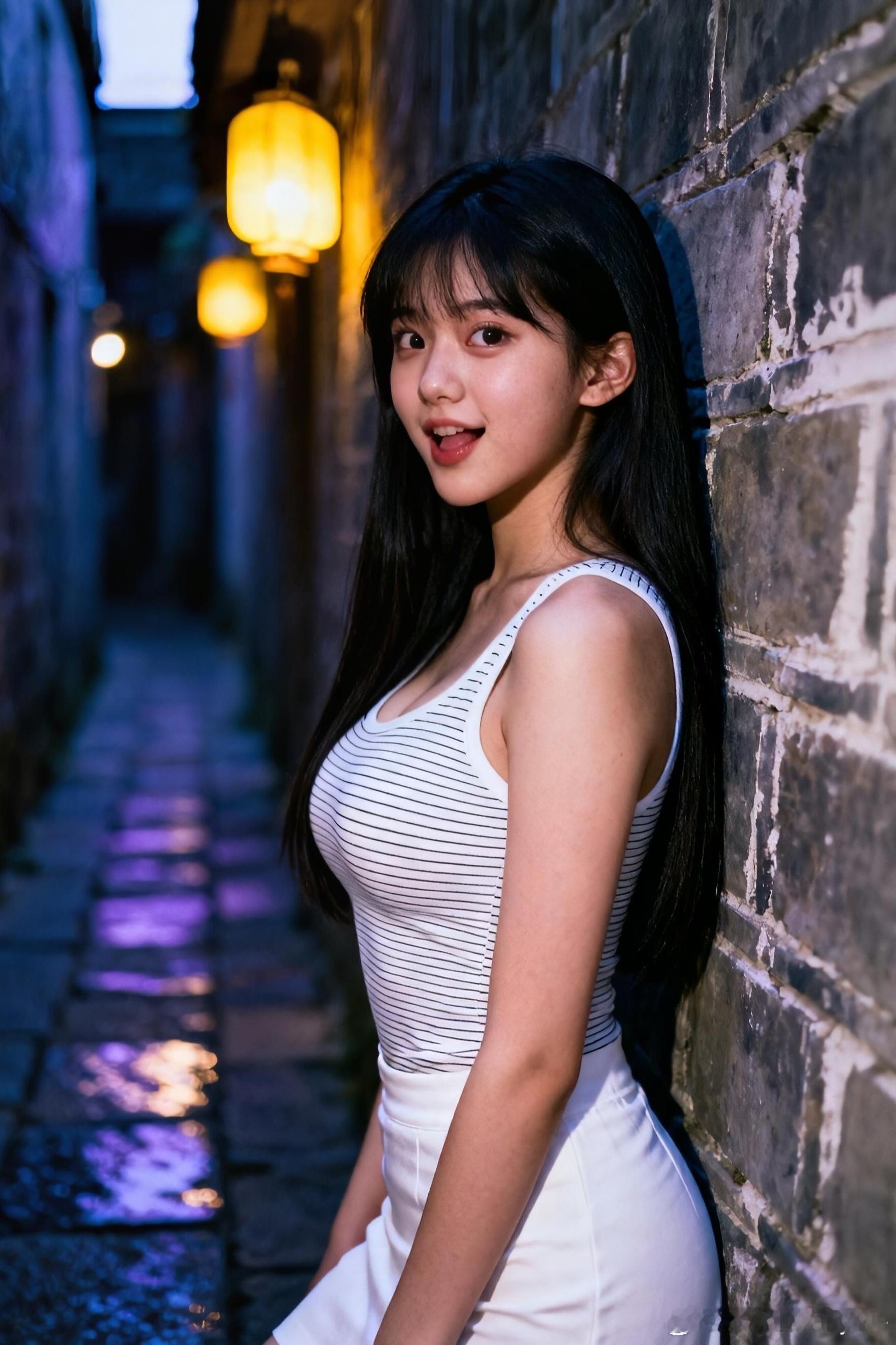 夜景很美，被这小巷的光硬控了📸夜晚的小巷，有一种安静的美！行摄漫记聂小仙