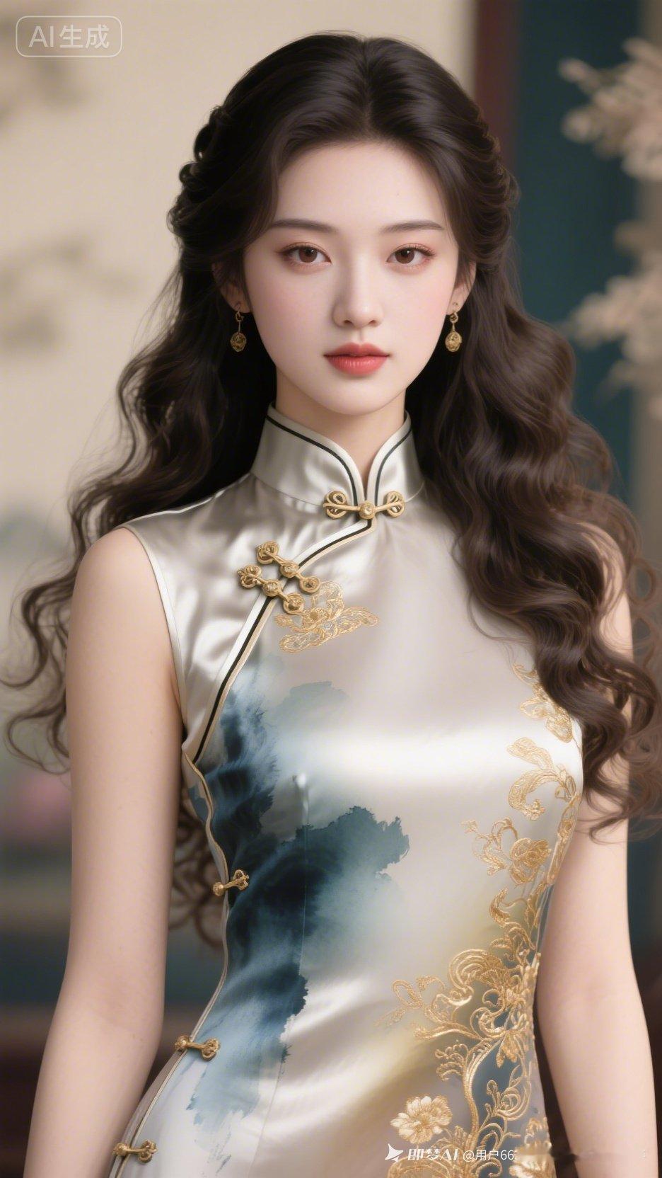 优雅旗袍，气质女神，复古风韵，韵味十足。