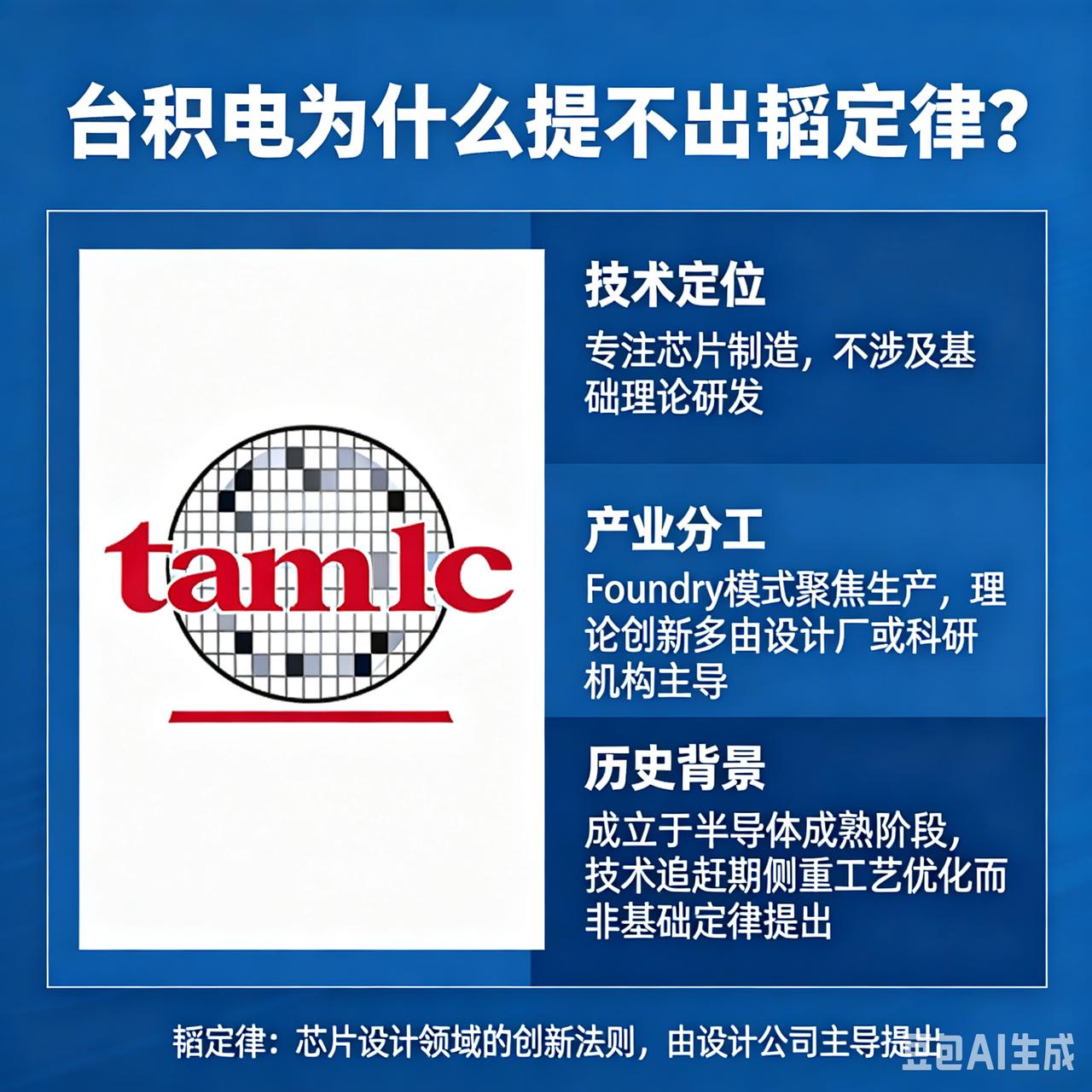 【台积电为什么不会提出韬定律】华为韬定律发表，经过了最初的震惊之后。各种势力