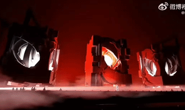 陈楚生荒芜之境升级版舞美好高级，全域动态机械悬浮舞台，四面台变成三个魔盒互动