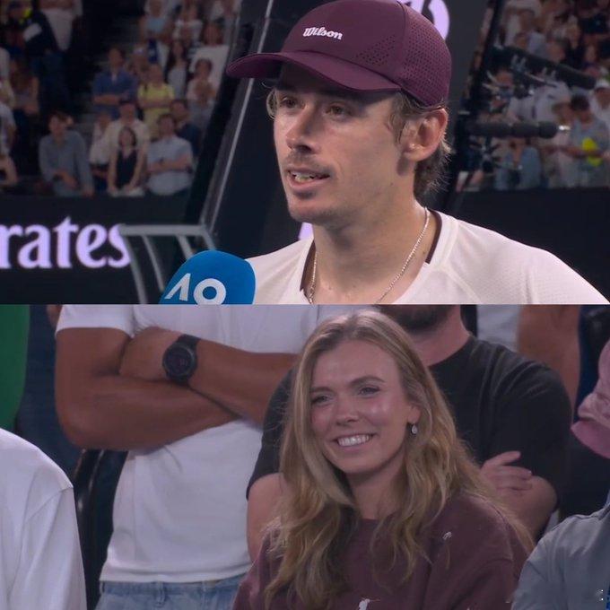 德·米纳尔连续第五次闯入澳网16强，赛后考瑞尔：“我们都知道您有多渴望大获