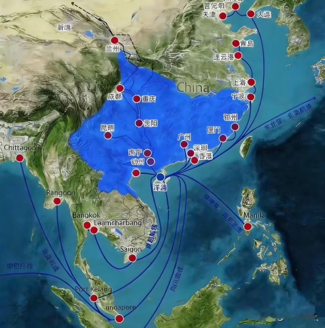 海南岛封关，自贸区建设，华南F3压力给到了广西？广东稳稳坐实了大哥的位置，