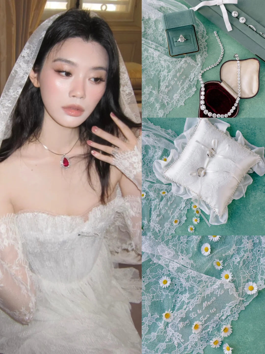 奚梦瑶更新更多婚礼美图，太美太幸福了