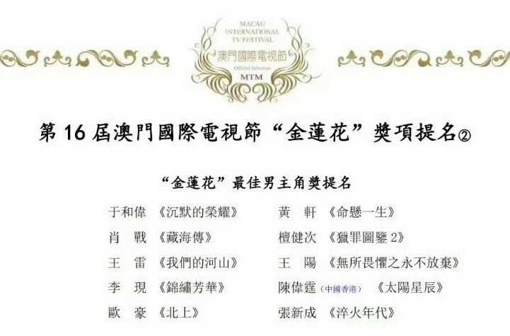 肖战凭借《藏海传》提名澳门国际电视节“金莲花奖”最佳男主提名，🎉肖战藏海传里的