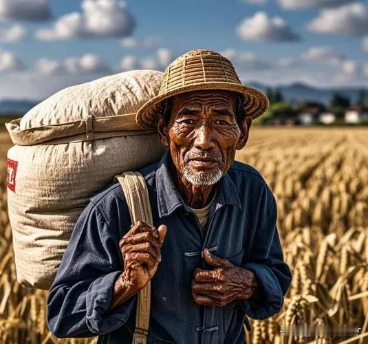 “老农民的要求很低，能够生活下去就可以了。”现实生活中，没有看见一个老农民因生活