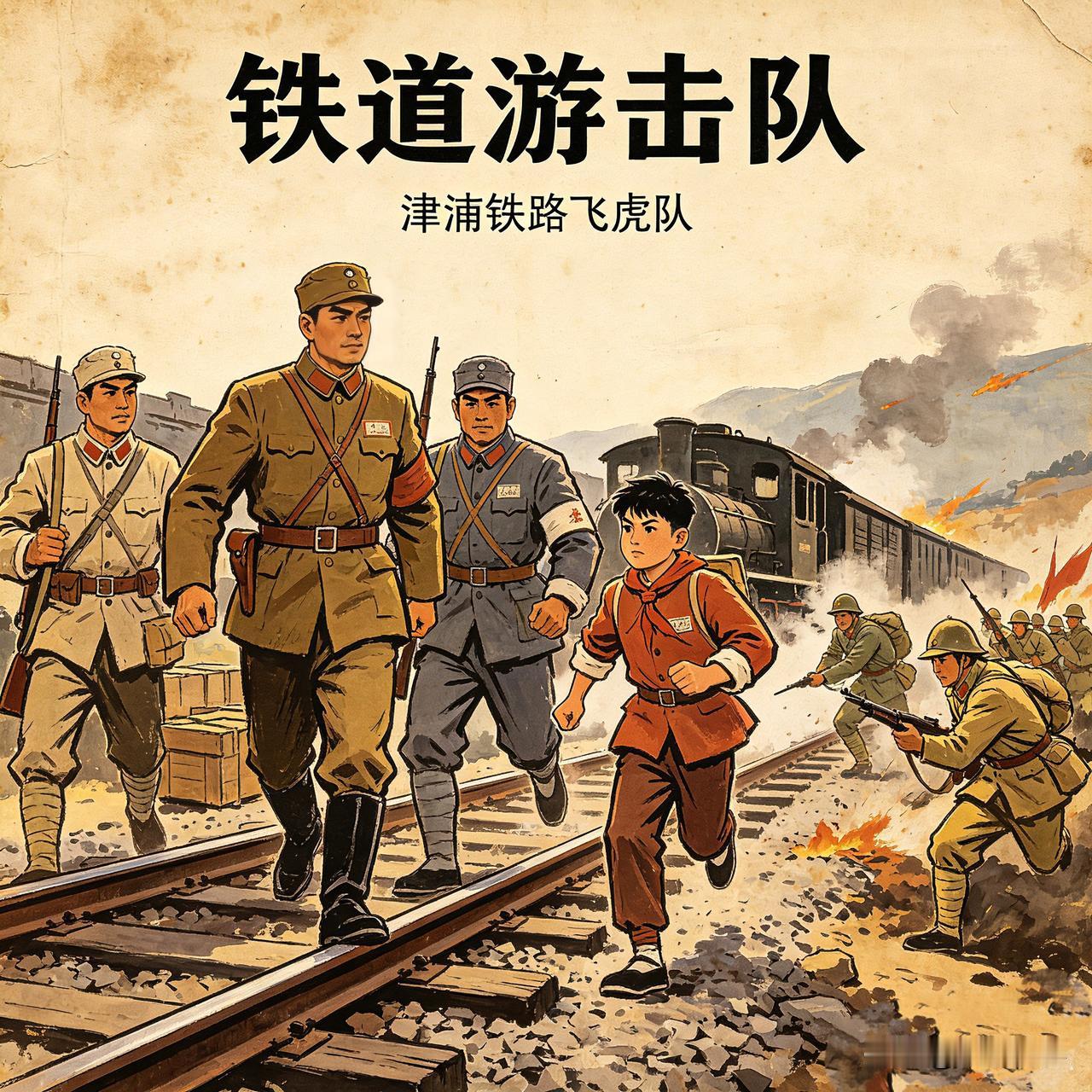 七八十年代最火连环画！《铁道游击队》承载几代人的热血童年七八十年代，国内连