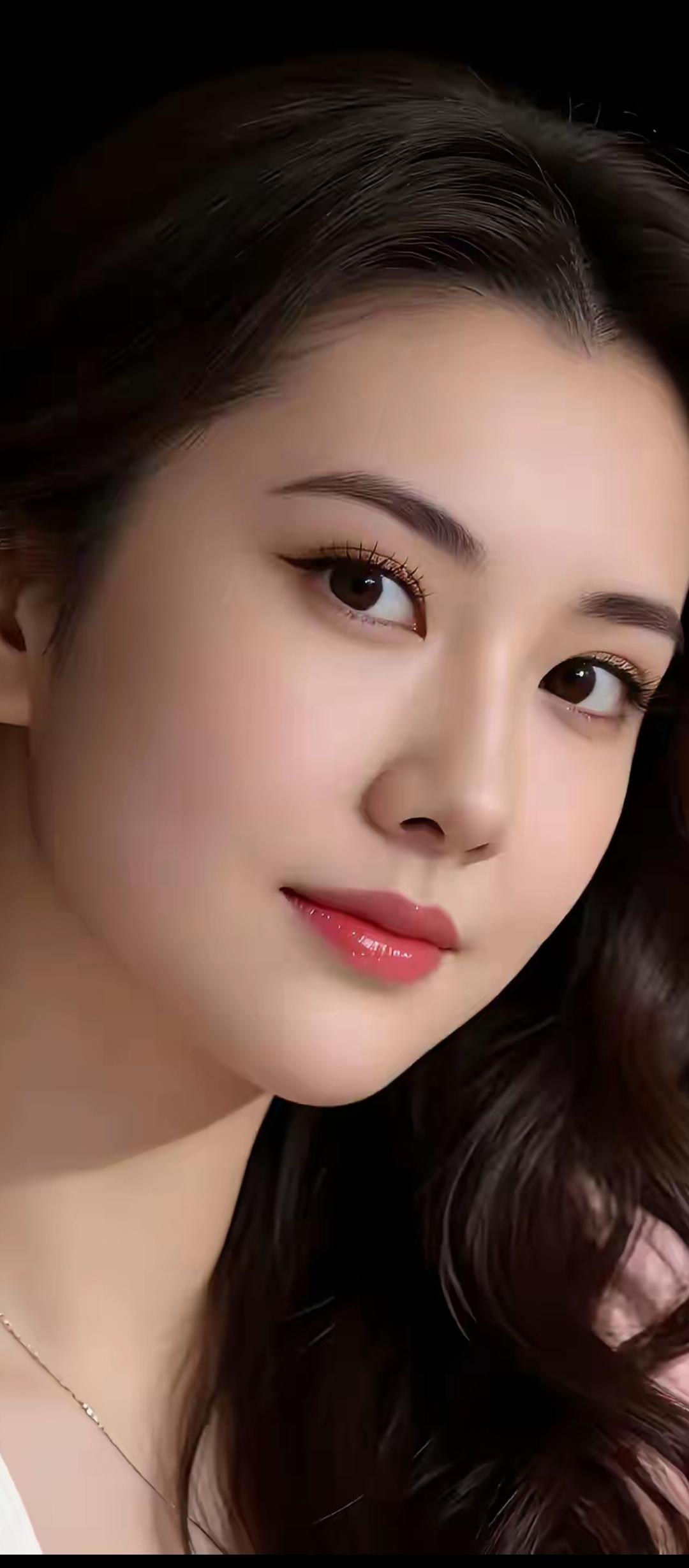 温柔甜美的少女，粉嫩的妆容，让人心动不已！💖💕