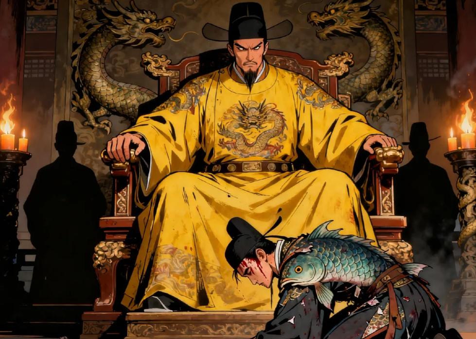 1393年，蓝玉被处死当天，朱元璋走进牢房，屏退左右，对蓝玉低声说了一句：“你的