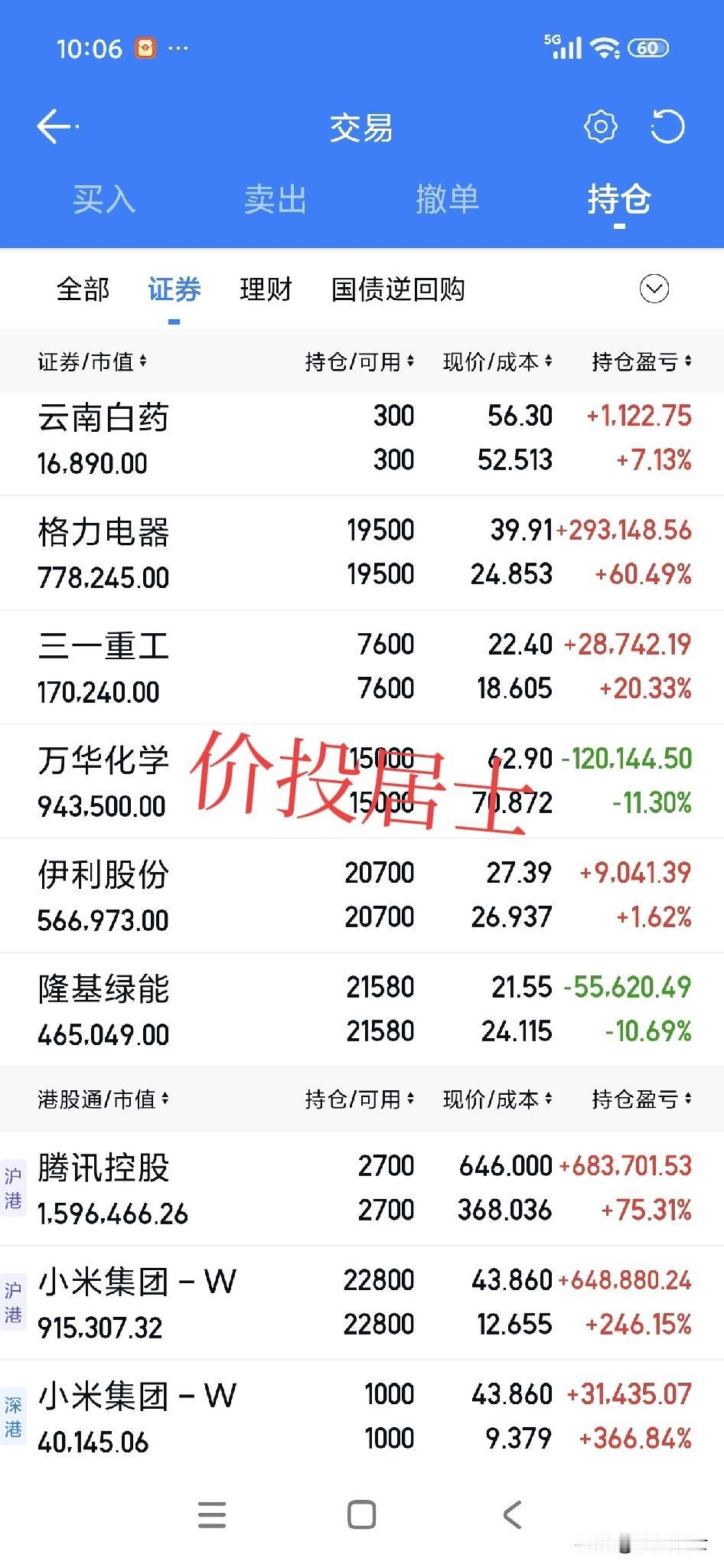 对格力的三季报不及预期其实我并不放心上[笑着哭]这个也不是我嘴硬或者头铁，我想格力