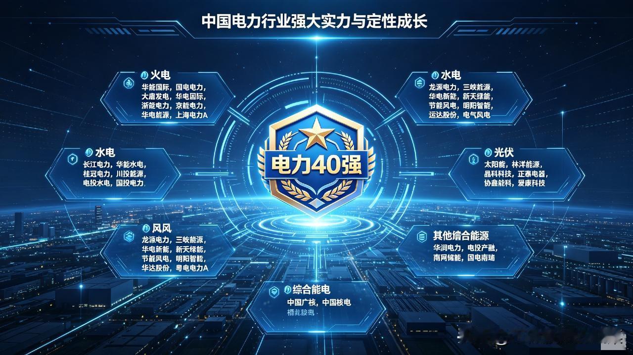 震荡市“压舱石”：电力40强，谁才是真正的确定性主线？当市场在AI、消费电