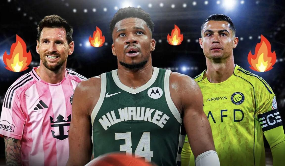 敢说了！NBA巨星字母哥公开选边站！C罗梅西“谁是GOAT”终于有答案了？梅西