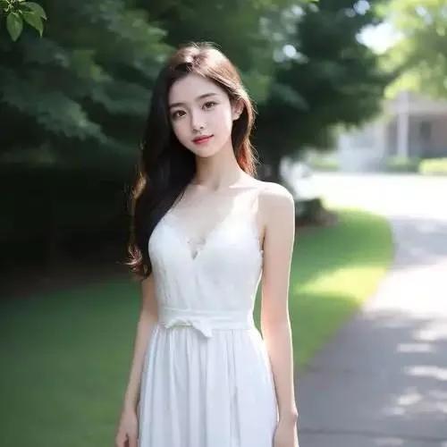 夏日的午后，轻盈的白色连衣裙在阳光中绽放白裙少女感白色绝美小裙子白色衬衫连衣