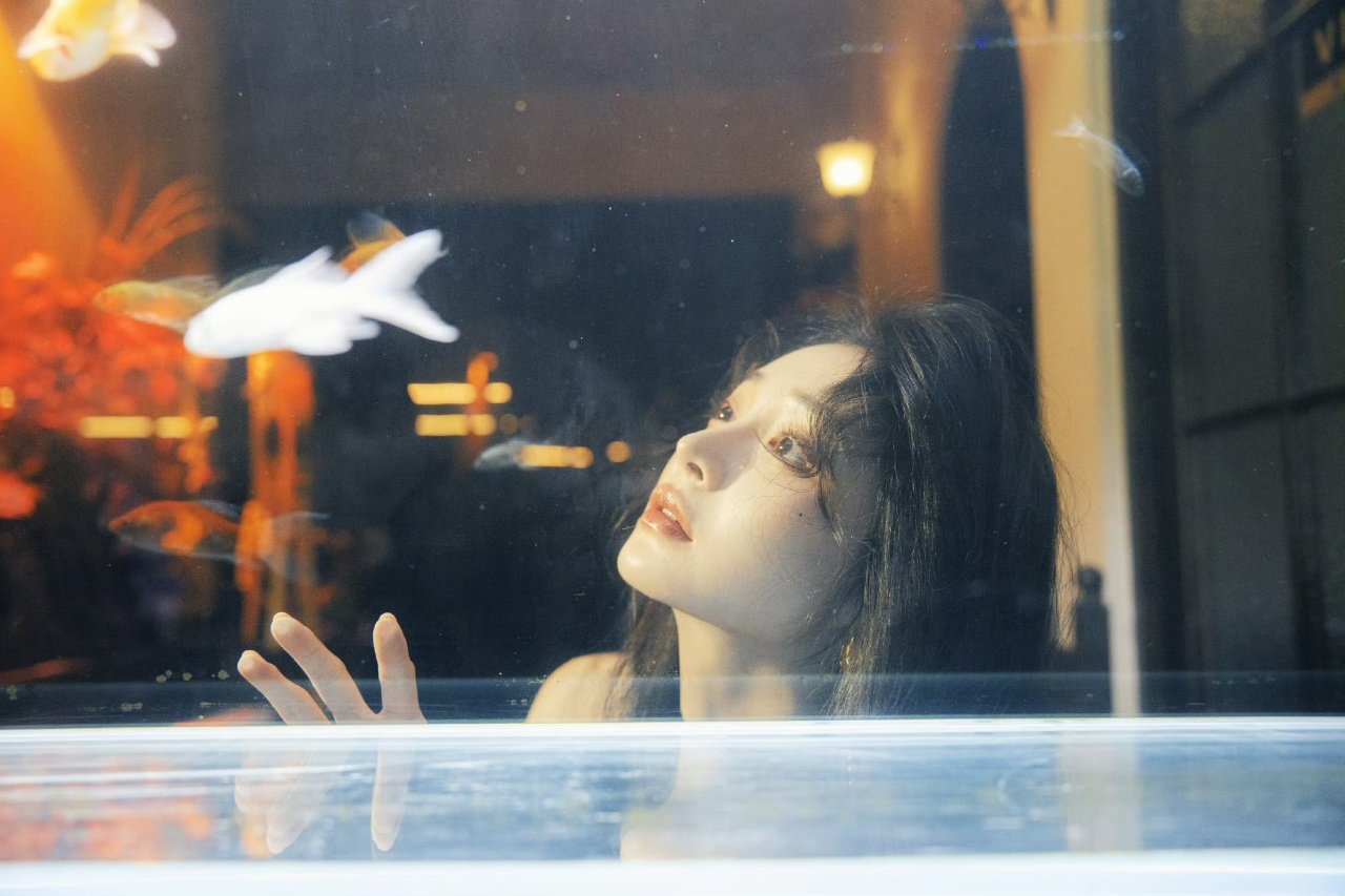 周洁琼金色眼妆周洁琼金鱼梦境周洁琼这个造型美死惹