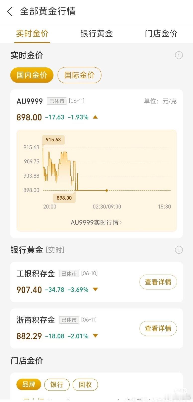 在网上刷到一个大佬说的，金价一直会跌到今年的9月份，如果年底没起来，那些套住的听