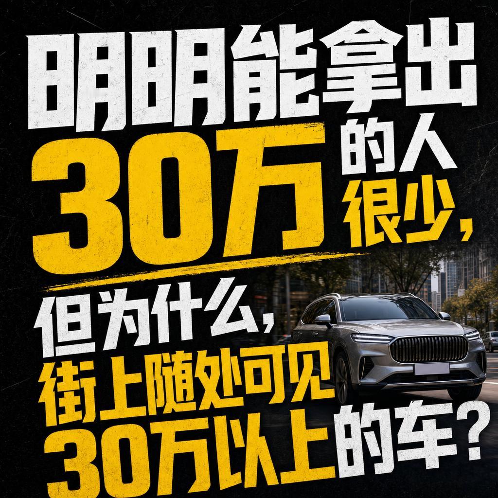 满街高价车背后：认知错位、降价与杠杆的虚幻明明是能一把掏出30万现金的人少之又