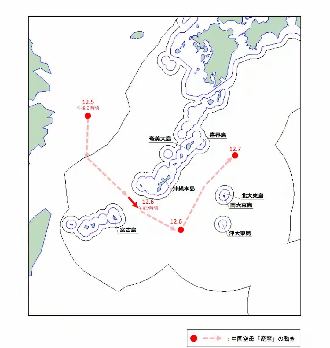 辽宁舰说：听说你要击沉我的三弟？我过来看看怎么回事？辽宁舰穿过宫古海峡后，继续