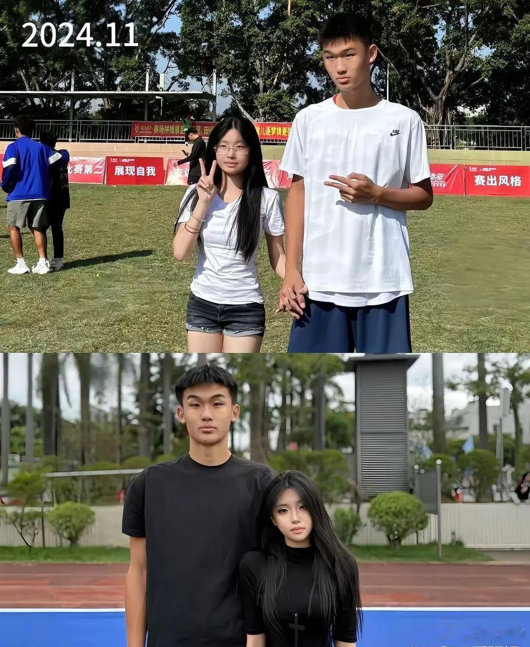 同‏‎‎样两个人，时‎隔‏﻿2年再看。感觉男生已经配不上﻿‎女生了。