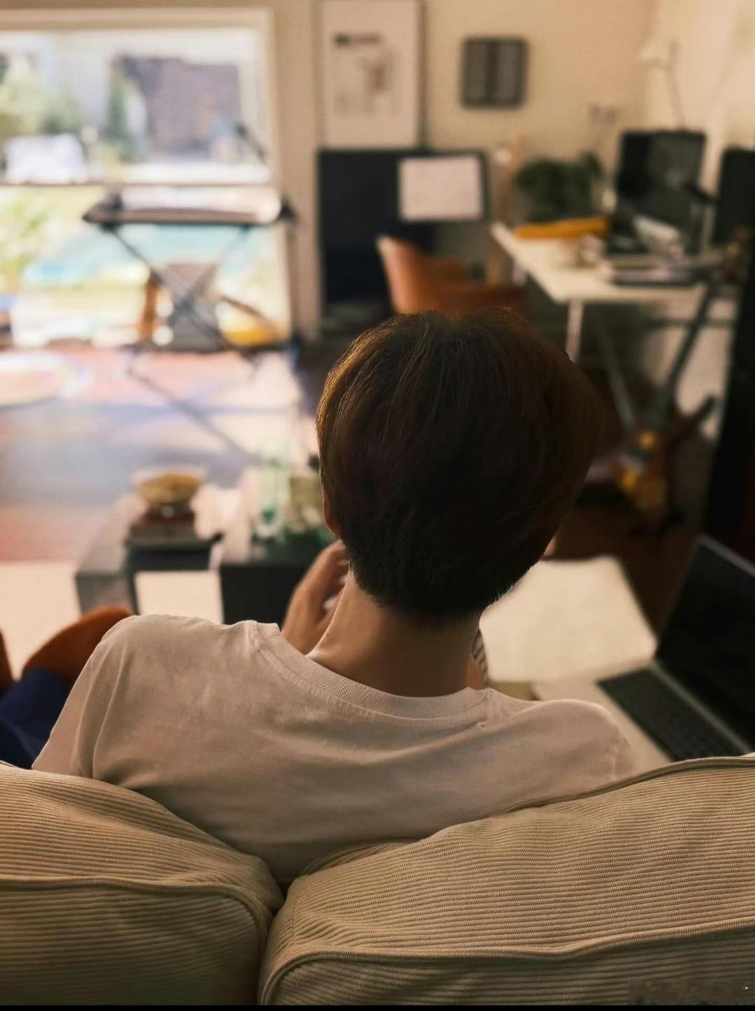 好可爱的后脑勺，顺毛檀宝好久不见，非常想念