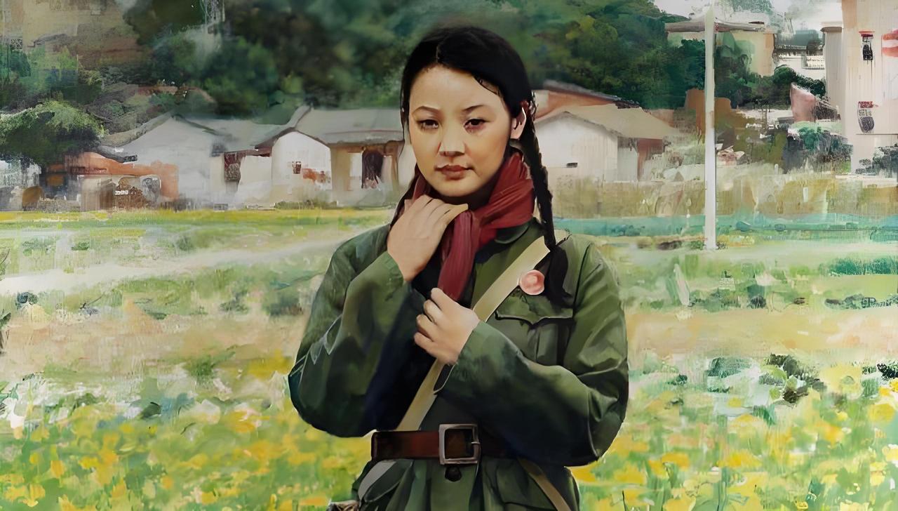 1953年，一个女红军正低头挑选着粗布，却被偶然遇见的老战友一把拽住胳膊：桂英？