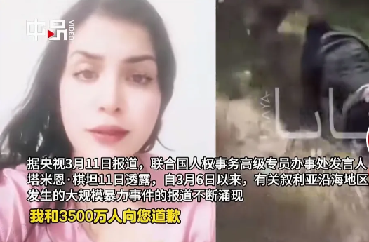 大屠杀的阴霾刚散，一位叙利亚女博主的视频映入眼帘，她以3500万叙利亚人民的口吻