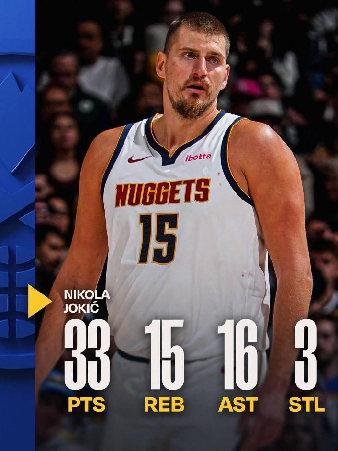 NBA历史30+15+15场次排名：1、大O：11次2、约基奇：7次（现役）