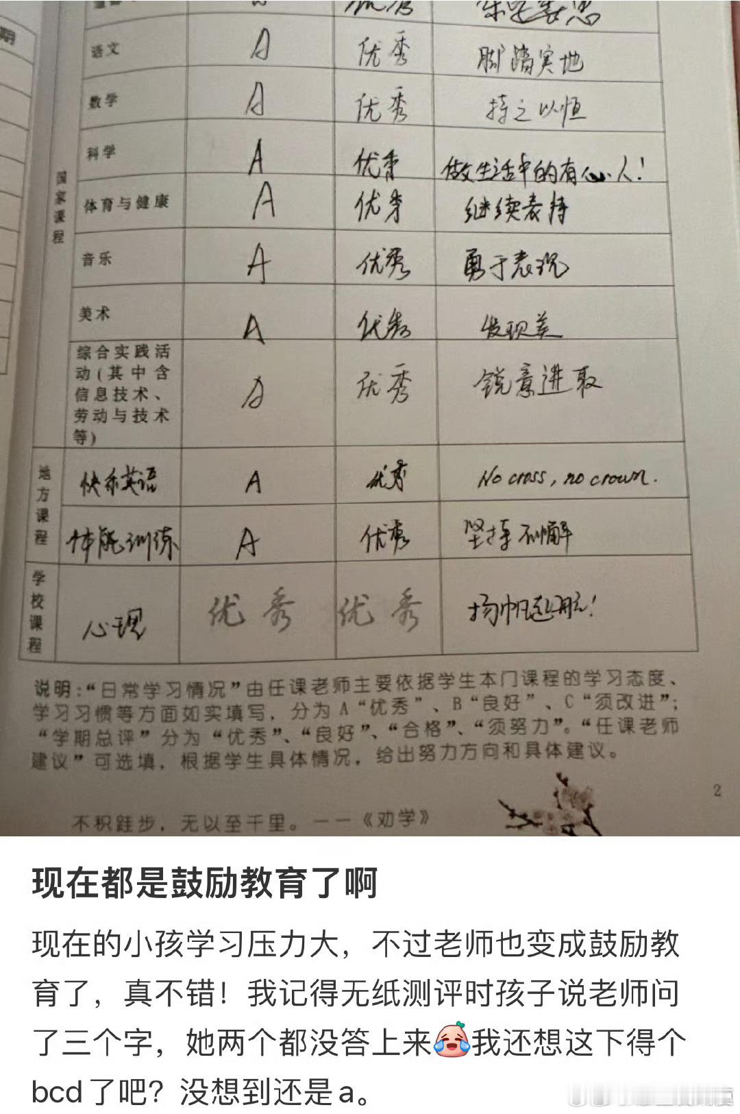 现在都是鼓励教育了吗？​​​​