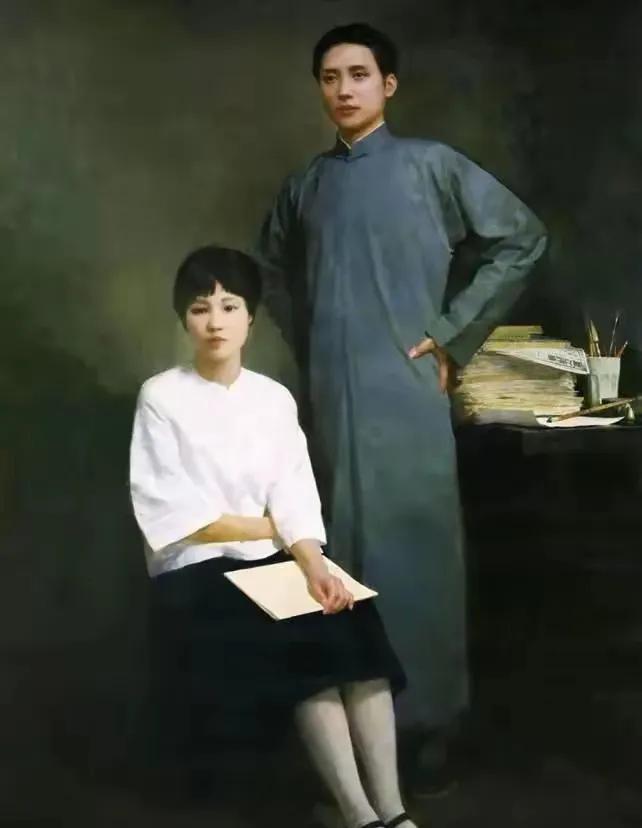 这张珍贵的照片拍摄于1920年冬，这也是毛主席和杨开慧唯一的一张合影照，也是他们